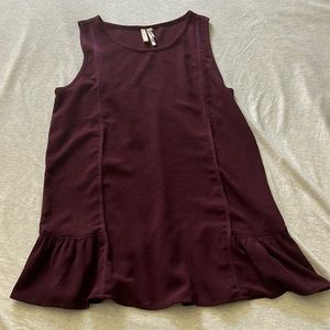 Burgundy top